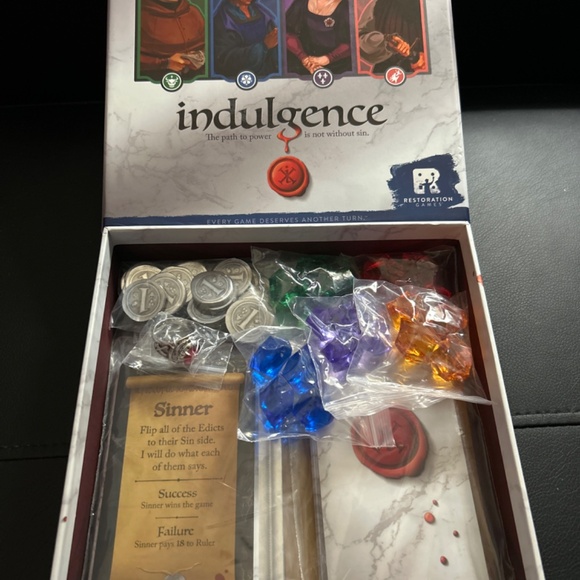 Indulgence Card Game Restoration Game Version Dragonmaster Out of Print 2017 - Picture 9 of 9